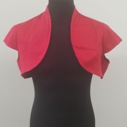 edas ros 01 giacca jacket manica corta top corto apertura frontale rosso M/L
