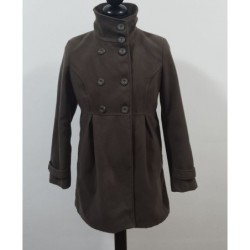 Made In Italy mar 01 cappotto giacca lunga overcoat marrone XL
