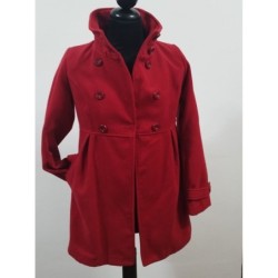 Made In Italy ros 01 cappotto giacca lunga overcoat rosso S